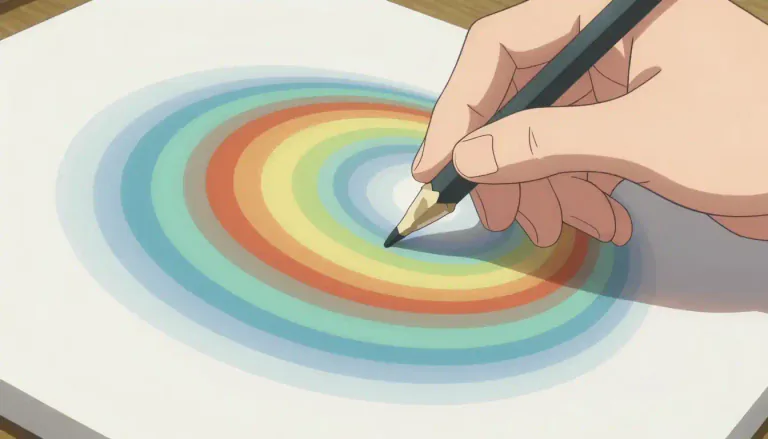 Visual representation of "superposition" - The act or process of putting one thing on top of another