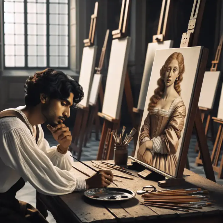 Visual representation of "copyist" - A person who imitates another's work without adding originality.