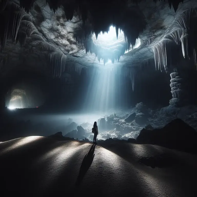 Visual representation of "cave in" - To suddenly lose strength or control of your emotions.