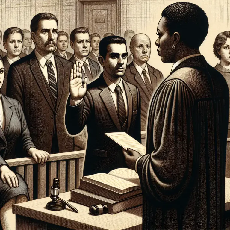 Visual representation of "dishonesty" - Dishonest statements, especially as a formal charge in a court of law.