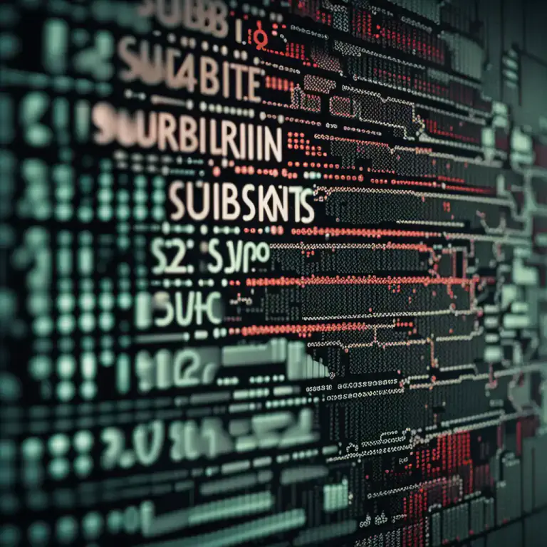 Visual representation of "sub" - In computing, it's short for 'subroutine', a set of instructions designed to perform a specific task.
