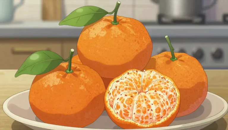 Visual representation of "mandarin" - A type of small citrus fruit that is often eaten