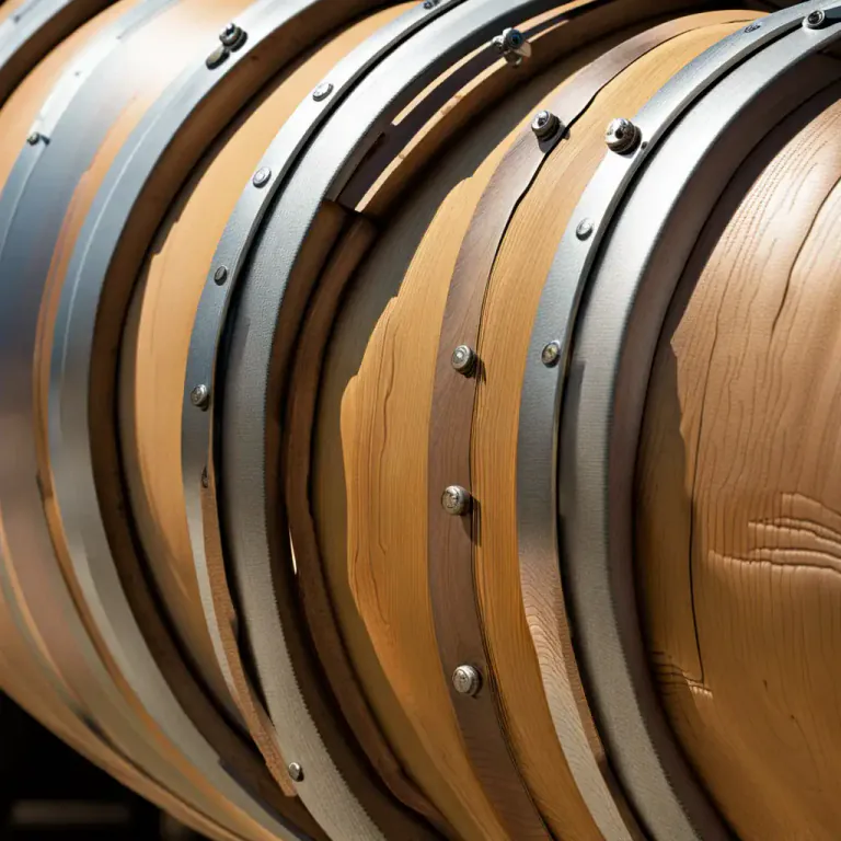 Visual representation of "hoop" - A circular band of metal used to hold together the pieces of a barrel.