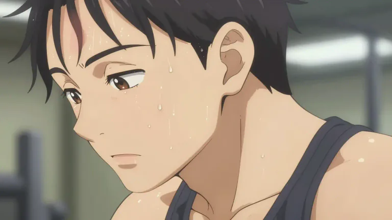 Visual representation of "sweat" - The clear, salty liquid that you pass through your skin