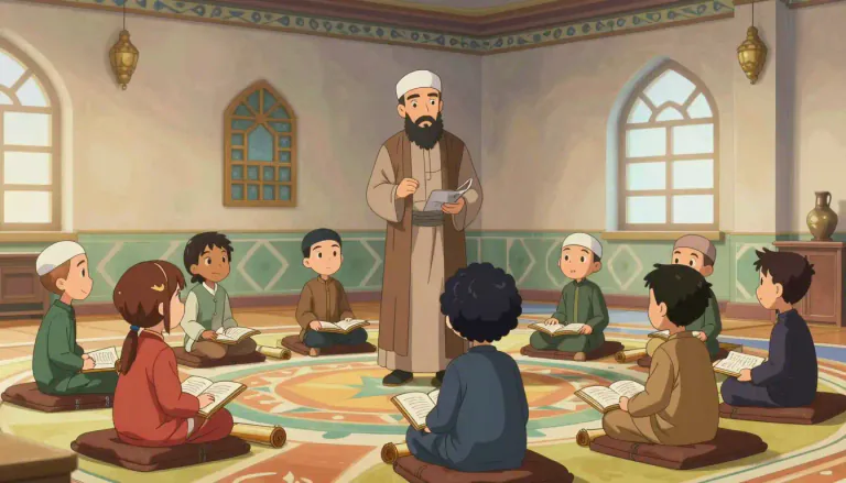 Visual representation of "madrassa" - A madrassa is a school for the study of Islamic law and theology, which may also teach a variety of other subjects.