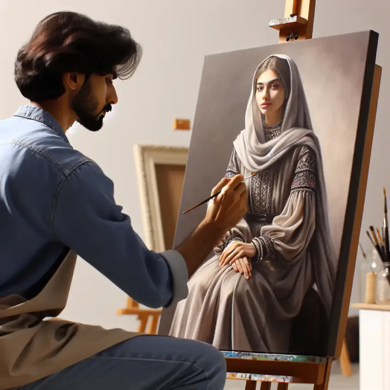 Visual representation of "sitter" - A person posed seated for a portrait or photograph.