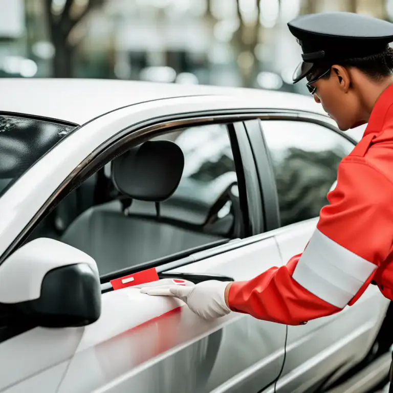 Visual representation of "ticket" - A legal notice issued to a driver or other road users, indicating that they have violated traffic laws.