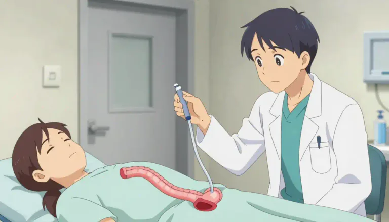 Visual representation of "sigmoidoscopy" - A medical procedure in which a flexible tube is used to see the inside of the sigmoid colon and rectum.