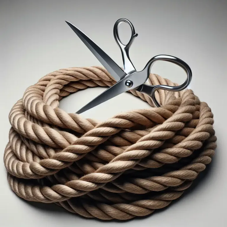 Visual representation of "guillotine" - To cut something swiftly and decisively.