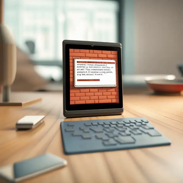 Visual representation of "brick" - A device, especially a smartphone or tablet that has become non-functional