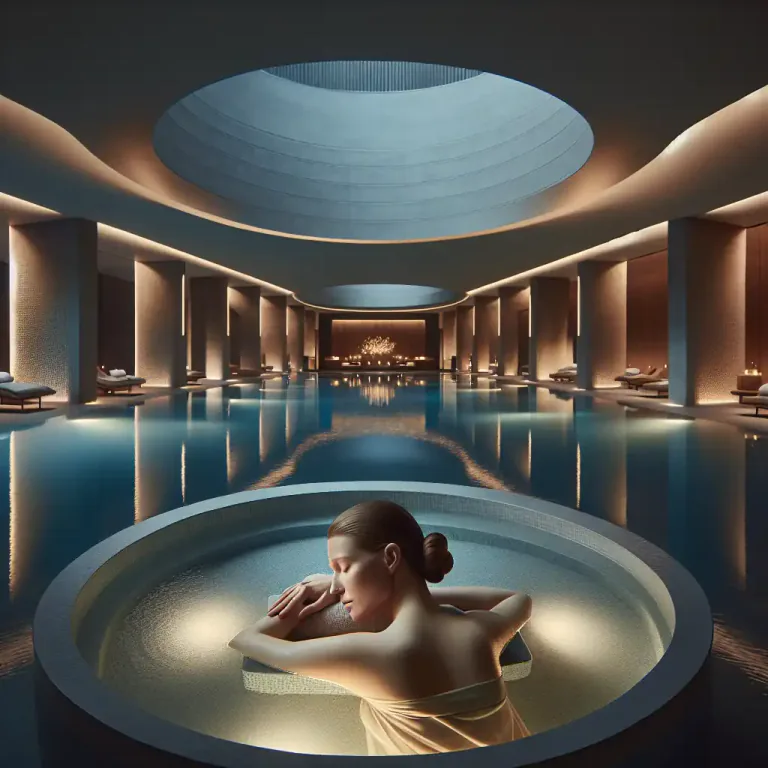 Visual representation of "hydro" - A type of spa where the treatment is done using water