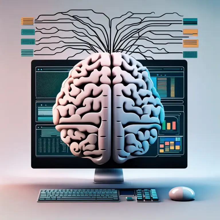 Visual representation of "abstraction" - The process of simplifying and organizing data in a way that human brain or a computer can effectively manage it.