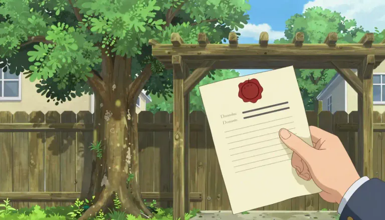 Visual representation of "arbor" - A term used in legal documents to refer to a structural support for trees or plants, often implying rights or ownership.