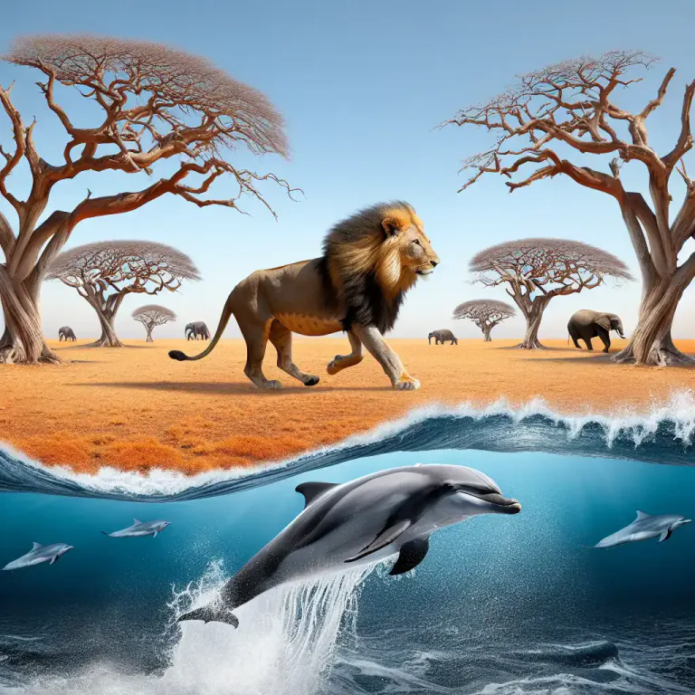Visual representation of "terrestrial" - Related to land as opposed to air or water.
