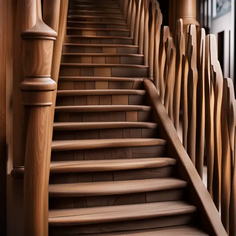 Visual representation of "riser" - A vertical or inclined set in furniture, especially in a staircase, where you'd put your foot