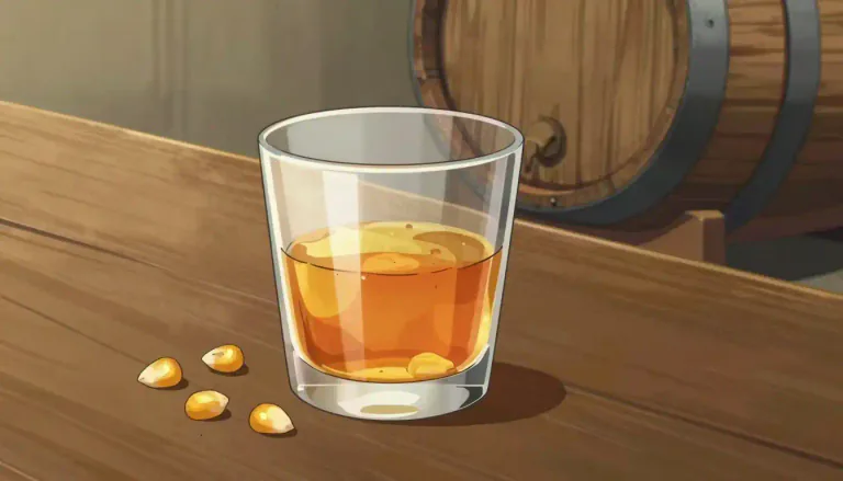 Visual representation of "bourbon" - A type of American whiskey made primarily from corn.