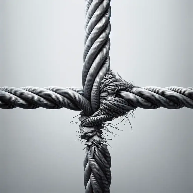 Visual representation of "torsion" - The action of twisting or the state of being twisted, especially of one end of an object relative to the other