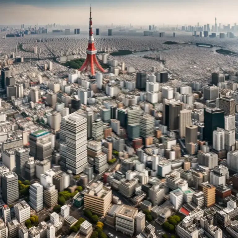 Visual representation of "metropolis" - The capital or chief city of a country or region.