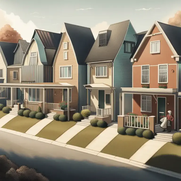 Visual representation of "suburban" - Having qualities that are seen as typical of life in suburbs, sometimes used in a less positive way.