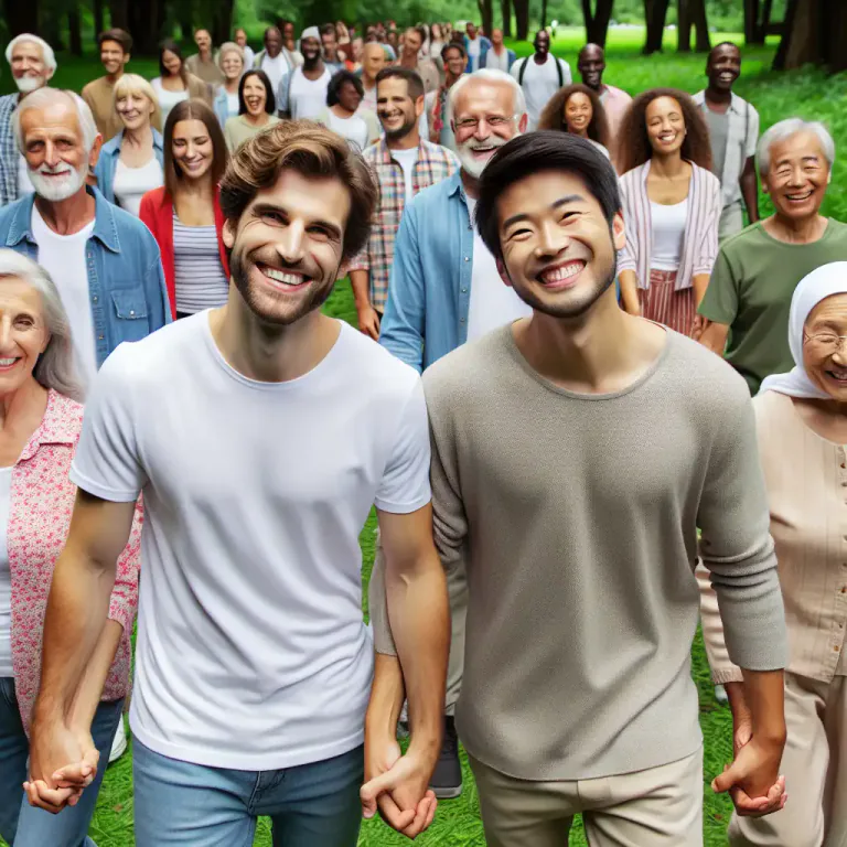 Visual representation of "homosexual" - A person who is attracted to people of the same sex