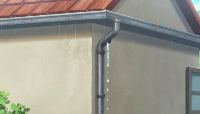 Visual representation of "drainpipe" - A pipe used for carrying waste water or rainwater away from a building