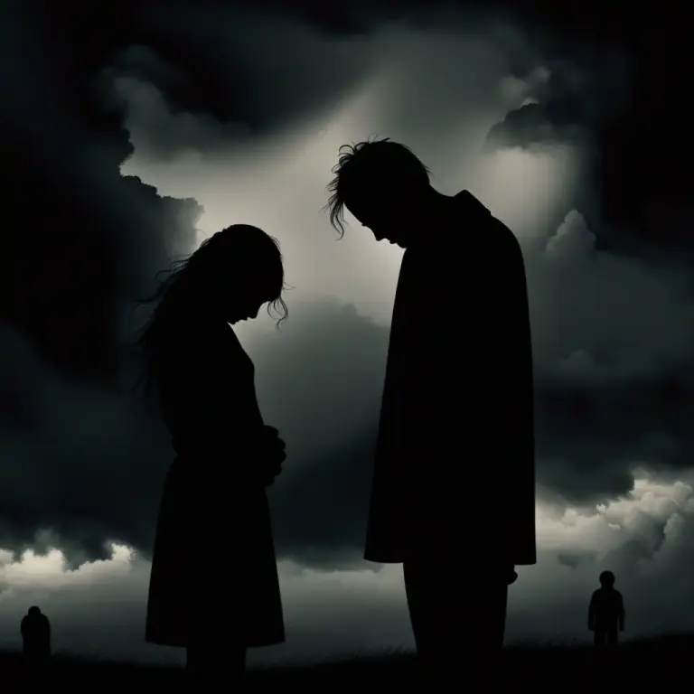 Visual representation of "dreary" - Causing sadness or gloom.
