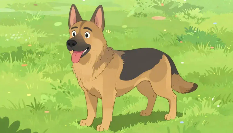 Visual representation of "mongrel" - A dog that is a mix of different breeds