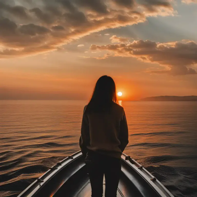 Visual representation of "stern" - The back part of a ship or boat.