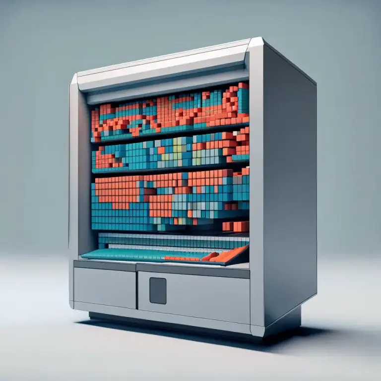 Visual representation of "bucket" - In computing, a storage space where data is temporarily held