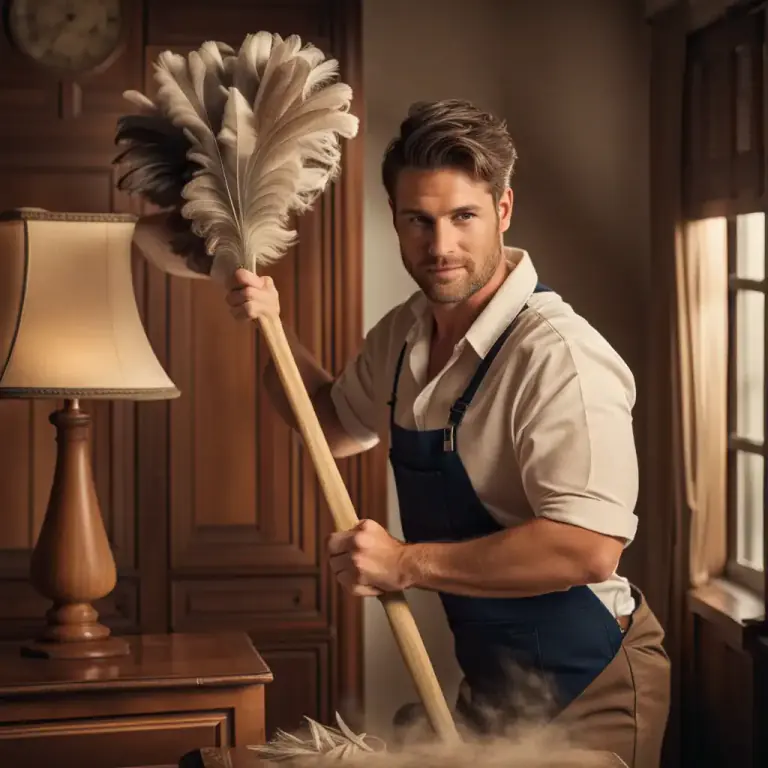 Visual representation of "dust" - To remove dust from a surface