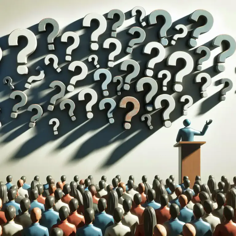 Visual representation of "sidestep" - To avoid dealing with or discussing something