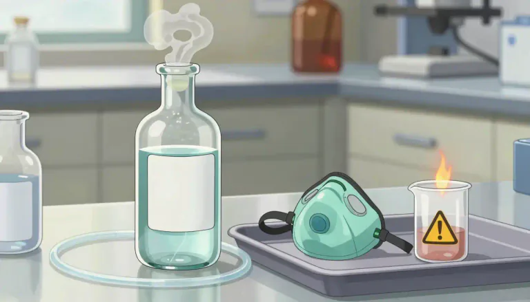Visual representation of "ether" - A colourless, sweet-smelling, highly flammable liquid used as an anesthetic and as a solvent or intermediate in industrial processes.