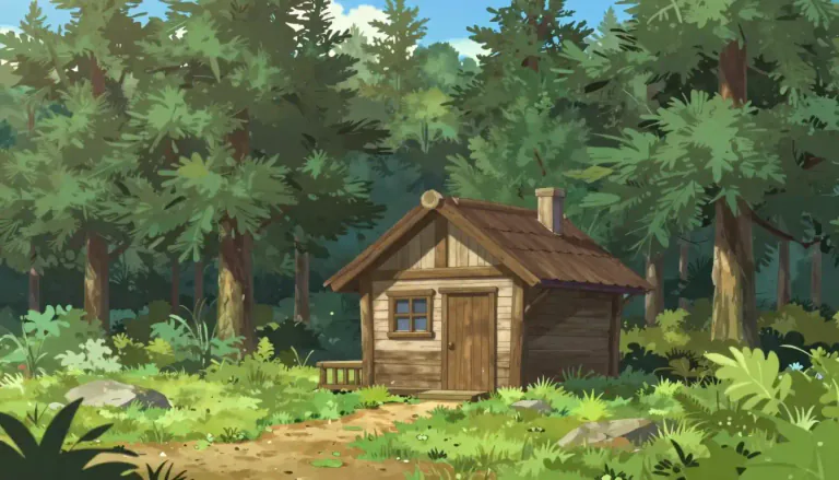 Visual representation of "cabin" - A small, simple house, usually in a forest or area far away from a town or city
