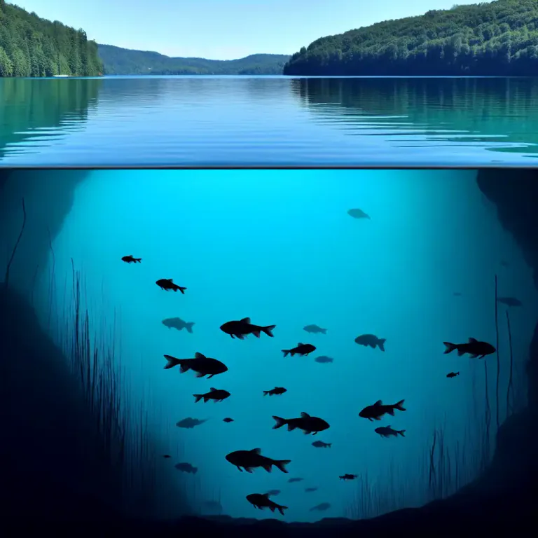 Visual representation of "anaerobic" - An environment or process that happens without air or oxygen.