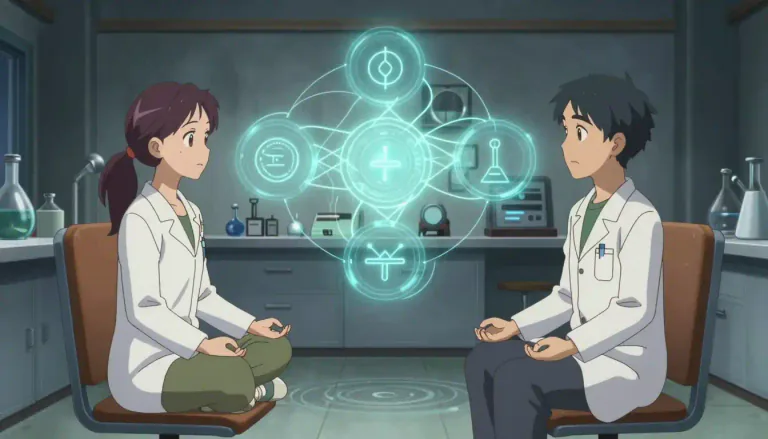 Visual representation of "parapsychological" - Related to the study of mental phenomena that are inexplicable by normal scientific laws.