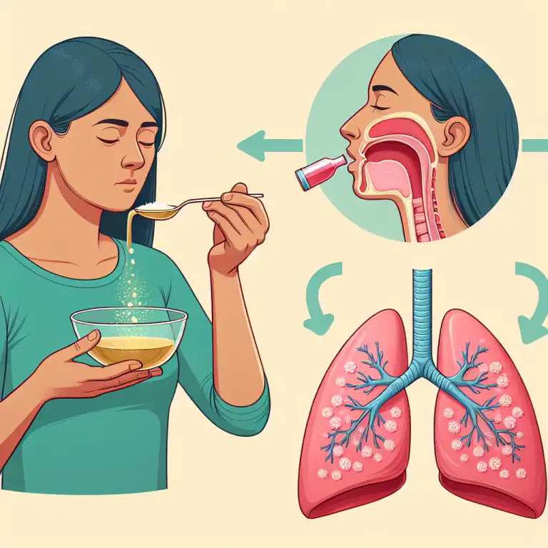 Visual representation of "expectorant" - Helping remove mucus from body.