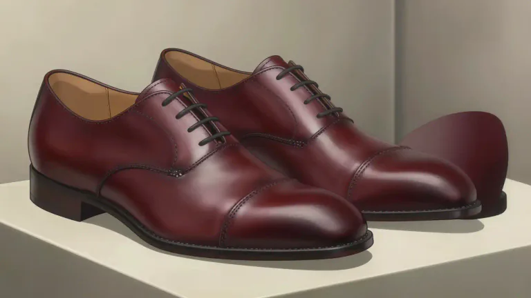 Visual representation of "cordovan" - A type of smooth, durable leather made from the hide of a horse.