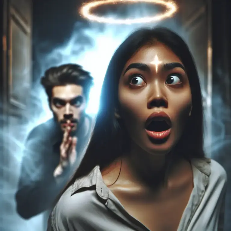 Visual representation of "in God’s/Heaven’s name" - Used to express surprise, shock, or confusion