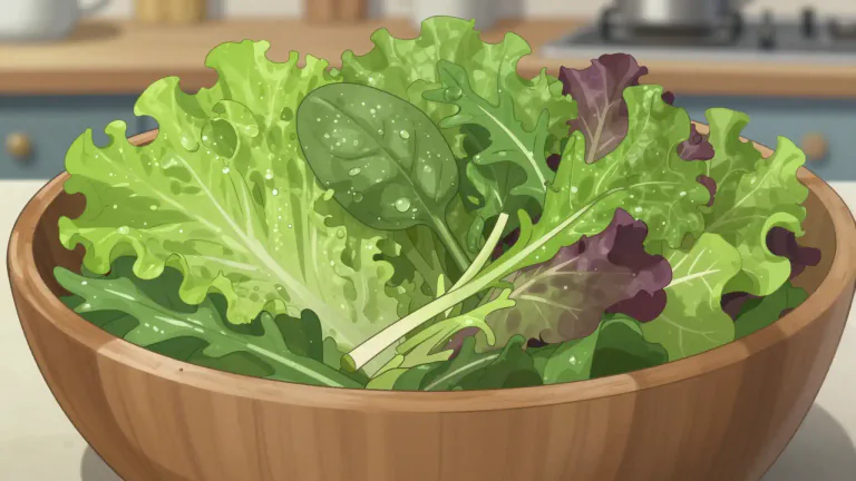 Visual representation of "mesclun" - A mixture of young salad greens, often consisting of various types of leaves.