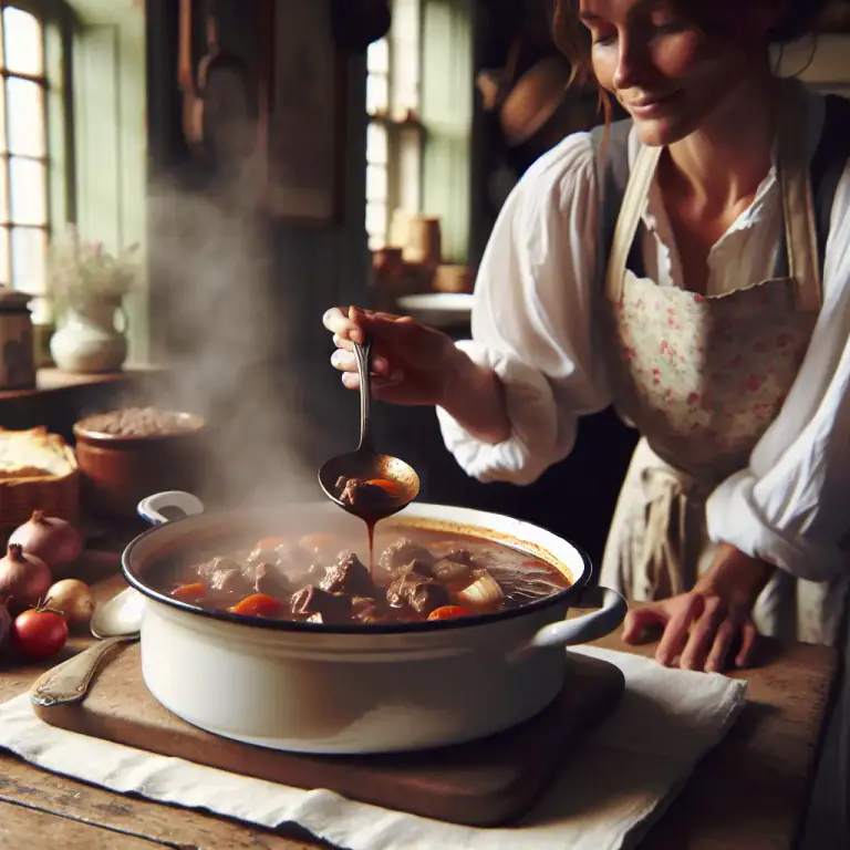 Visual representation of "scouse" - A type of meat stew, originating from Liverpool, England.