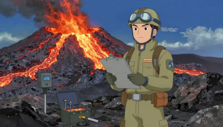Visual representation of "volcanologist" - A volcanologist is a scientist who studies volcanoes and volcanic activity.
