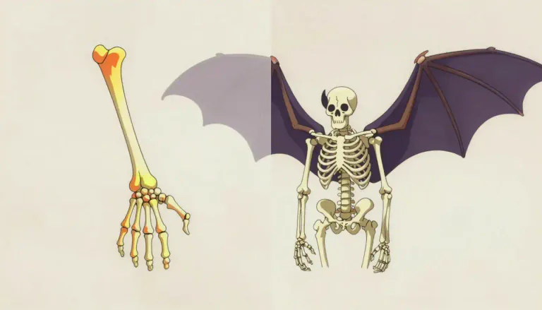 Visual representation of "homologue" - A structure or gene in different organisms that share a common evolutionary origin.