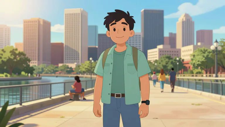 Visual representation of "houstonian" - A person who lives in or is connected to the city of Houston, Texas.