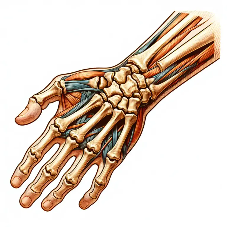 Visual representation of "carpal" - One of the eight small bones that make up the wrist.