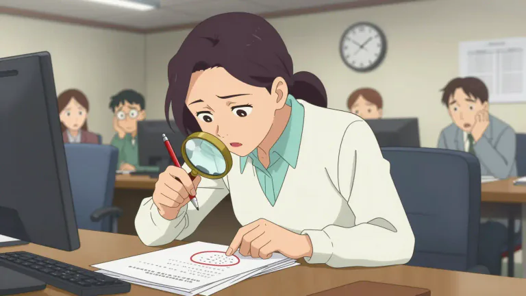 Visual representation of "nitpicky" - Being overly concerned with minor details or faults; excessively meticulous.