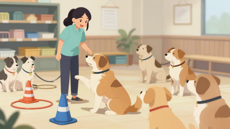 Visual representation of "obedience" - The training of dogs to obey commands and do tricks
