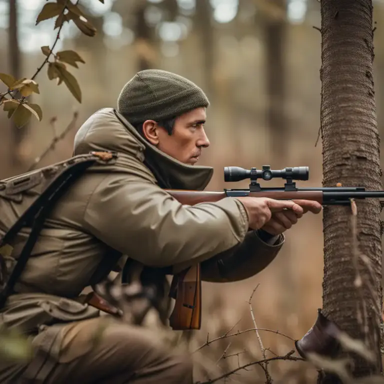 Visual representation of "raise/lower your sights" - In the context of shooting or archery, to physically adjust the aim of a weapon or bow up or down.
