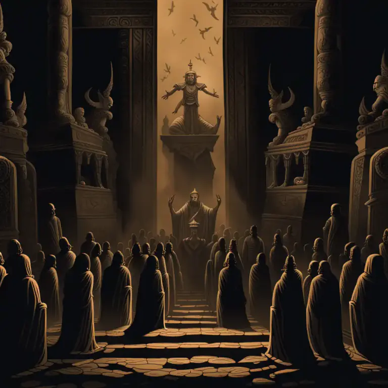 Visual representation of "defile" - To abuse or mistreat something sacred or highly respected