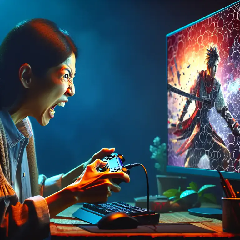Visual representation of "spam" - To quickly and repeatedly use a single attack in video games.