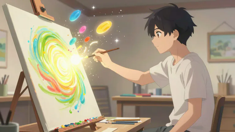 Visual representation of "create" - To make something new